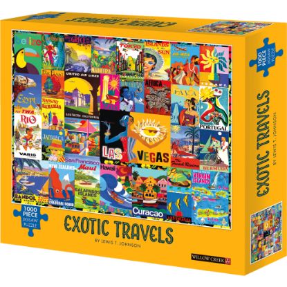 Picture of Willow Creek Press 1,000-Piece Puzzle, Exotic Travels