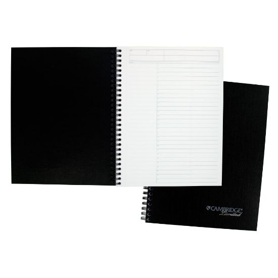 Picture of Cambridge Limited QuickNotes Action Planner Legal Pad, 7 1/2in x 9 1/2in, 30% Recycled, Black, 80 Sheets