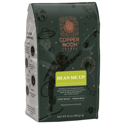 Picture of Copper Moon Whole Bean Coffee, Bean Me Up Blend, 2 Lb Bag