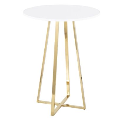 Picture of LumiSource Cosmo Cece Contemporary/Glam Counter Table, 36inH x 27inW, Gold/White