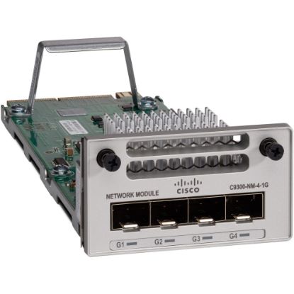 Picture of Cisco Catalyst 9300 Series Network Module - Expansion module - Gigabit SFP x 4 - for Catalyst 9300