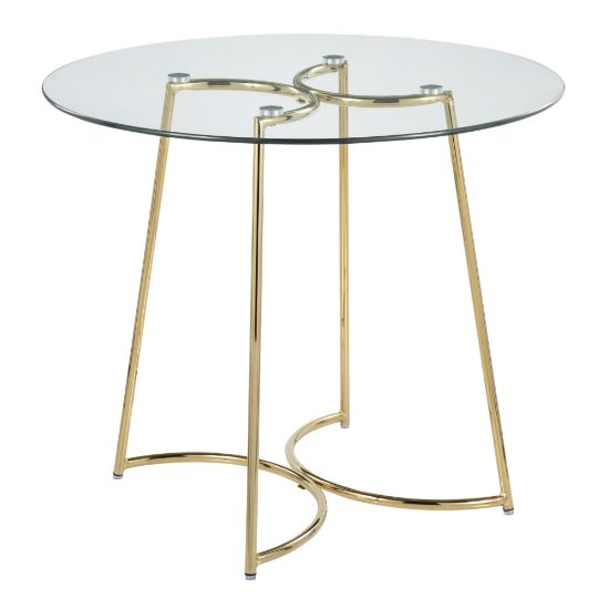 Picture of LumiSource Cece Dinette Table, 30-1/4inH x 35inW x 35inD, Metallic