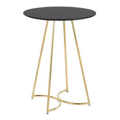 Picture of LumiSource Cece Canary Contemporary Glam Counter Table, 36inH x 27inW x 27inD, Gold/Black