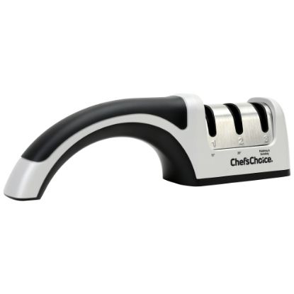 Picture of Edgecraft Chefs Choice AngleSelect Professional Manual Knife Sharpener, Silver/Black