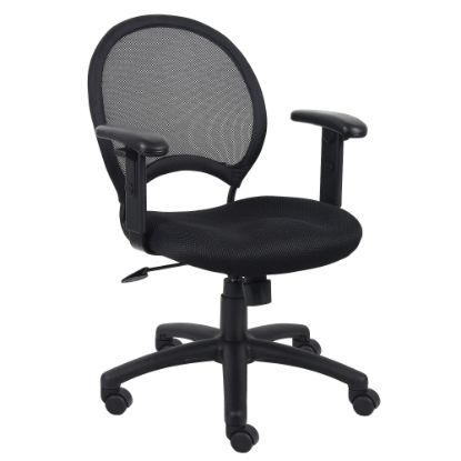 Picture of Boss Office Products Mesh Task Chair With Arms, Black