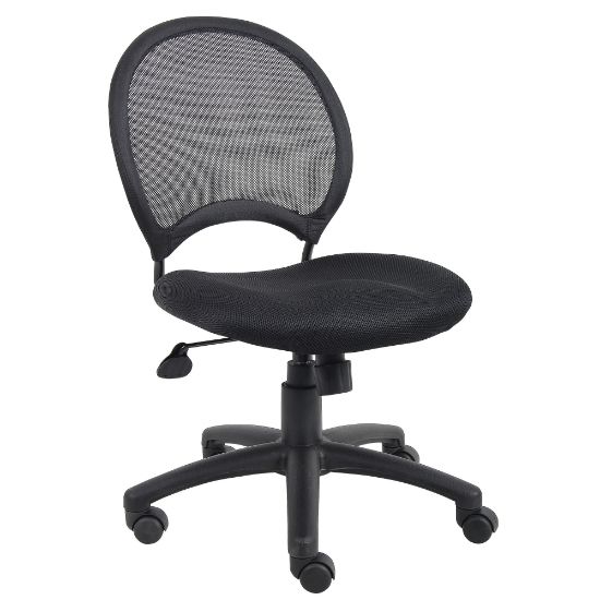 Picture of Boss Office Products Mesh Armless Task Chair, Black