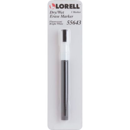 Picture of Lorell Magnetic Dry-Erase/Chalkboard Marker, White