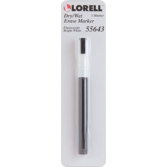 Picture of Lorell Magnetic Dry-Erase/Chalkboard Marker, White