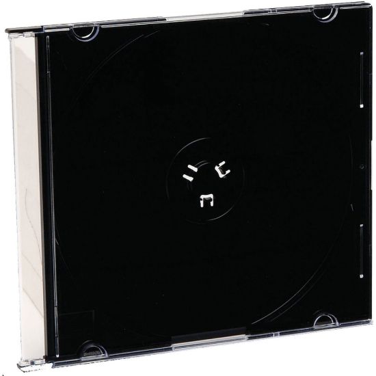 Picture of Verbatim CD & DVD Slim Jewel Cases, Black, Pack Of 200