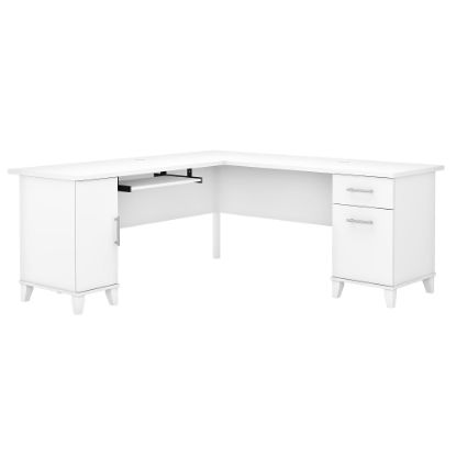 Picture of Bush Business Furniture Somerset 72inW L-Shaped Corner Desk, White, Standard Delivery