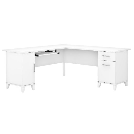 Picture of Bush Business Furniture Somerset 72inW L-Shaped Corner Desk, White, Standard Delivery