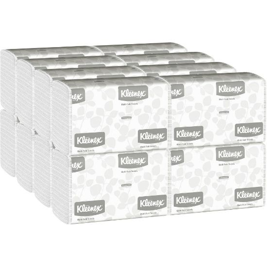 Picture of Kleenex Multi-Fold 1-Ply Paper Towels, 150 Per Pack, Case Of 16 Packs