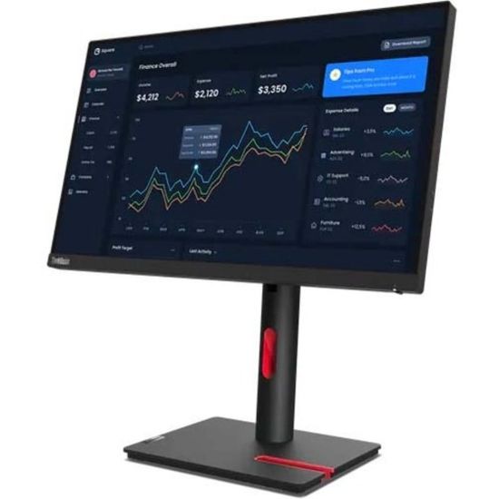 Picture of Lenovo ThinkVision T22i-30 22in Class Full HD LCD Monitor - 16:9 - Raven Black - 21.5in Viewable - In-plane Switching (IPS) Technology - WLED Backlight - 1920 x 1080 - 16.7 Million Colors - 250 Nit - 4 ms - 60 Hz Refresh Rate - HDMI - VGA