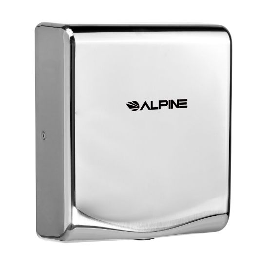 Picture of Alpine Industries Willow Commercial High-Speed Automatic Electric Hand Dryer With Wall Guard, Chrome