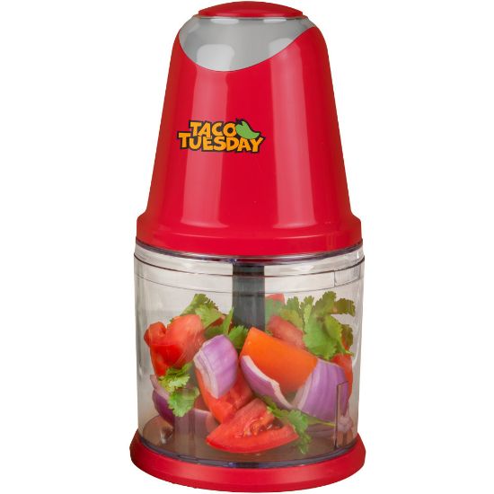 Picture of Taco Tuesday Salsa & Guacamole Chopper, 10inH x 5-1/2inW x 5-1/2inD, Red