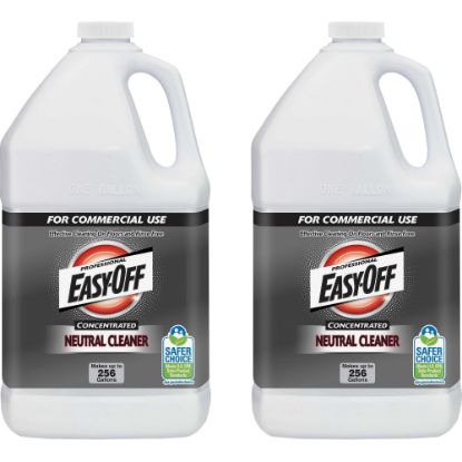 Picture of Easy-Off Professional Concentrated Neutral Cleaner - Concentrate Liquid - 128 fl oz (4 quart) - Neutral Scent - 2 / Carton - Blue