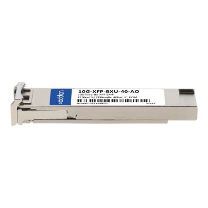 Picture of AddOn Brocade Compatible BX XFP Transceiver - XFP transceiver module (equivalent to: Brocade 10G-XFP-BXU-40) - 10GbE - 10GBase-BX - LC single-mode - up to 24.9 miles - 1270 (TX) / 1330 (RX) nm