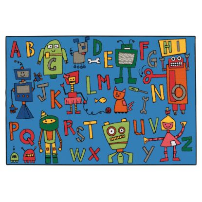 Picture of Carpets for Kids KID$Value Rugs Reading Robots Rug, 3ft x 4 1/2ft , Multicolor