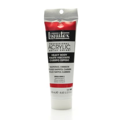 Picture of Liquitex Heavy Body Professional Artist Acrylic Colors, 4.65 Oz, Naphthol Crimson