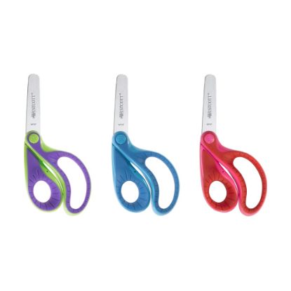 Picture of Westcott Ergo Kids Scissors, 5in, Blunt, Assorted Colors