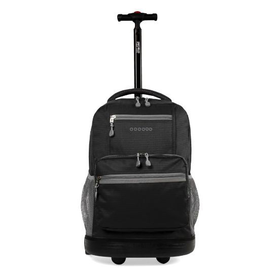 Picture of J World Sunlight Rolling Backpack, Black/Gray