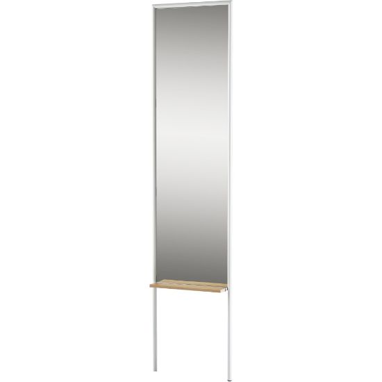 Picture of Adesso Monty Rectangular Leaning Mirror, 65-1/8inH x 15inW x 3-1/2inD, White/Natural