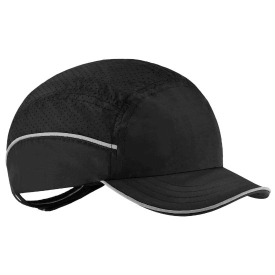 Picture of Ergodyne Skullerz 8955 Lightweight Bump Cap Hat, Short Brim, Black