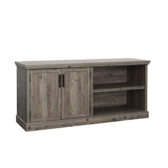 Picture of Sauder Aspen Post 65inW Credenza Computer Desk, Pebble Pine