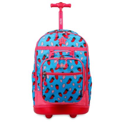 Picture of J World New York Kids Duo Rolling Backpack With Lunch Box, Strawberry