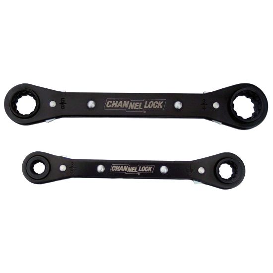 Picture of 2 pc 4-in-1 Ratcheting Box Wrench Set, Inch