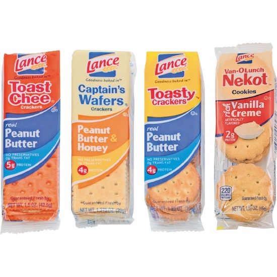 Picture of Lance Assorted Cookies And Crackers, 1.38 Oz, Box Of 24 Packs