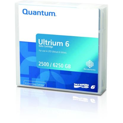 Picture of Quantum LTO Ultrium-6 Data Cartridge - LTO-6 - 2.50 TB (Native) / 6.25 TB (Compressed) - 2775.59 ft Tape Length