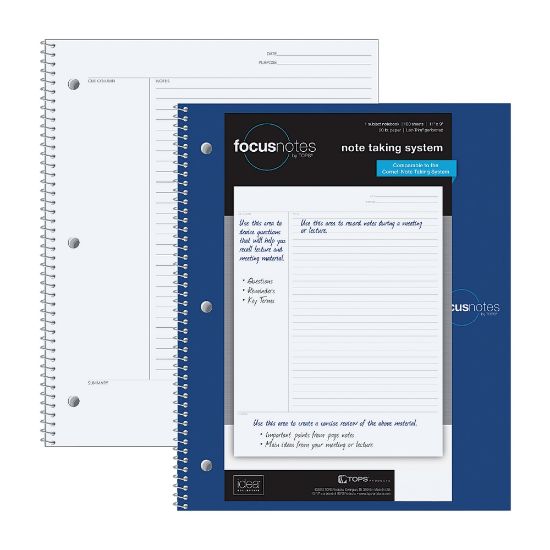 Picture of TOPS FocusNotes Notebook, 9in x 11in, 100 Sheets