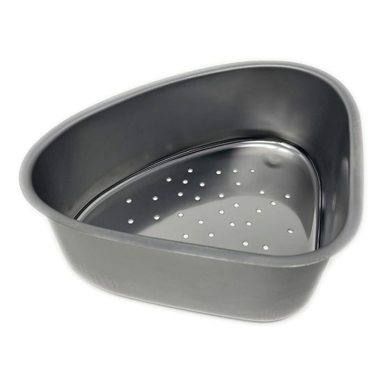 Picture of Better Houseware Stainless-Steel Corner Sink Strainer, 3-1/4inH x 8inW x 9-1/2inD, Silver