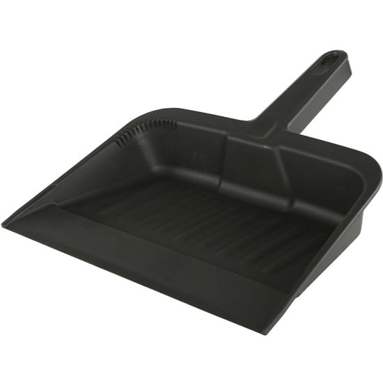 Picture of Globe Commercial Products Plastic Dustpan, 14-1/4in x 12in, Black