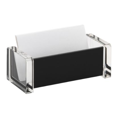 Picture of Realspace Black Acrylic Business Card Holder