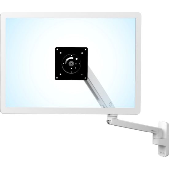 Picture of Ergotron Mounting Arm for TV, LCD Monitor - White - 1 Display(s) Supported - 34in Screen Support - 20 lb Load Capacity - 75 x 75, 100 x 100