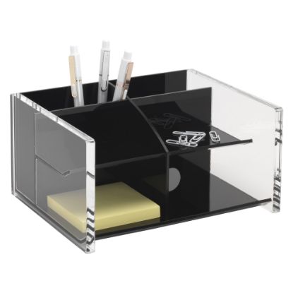 Picture of Realspace Black Acrylic Desk Organizer