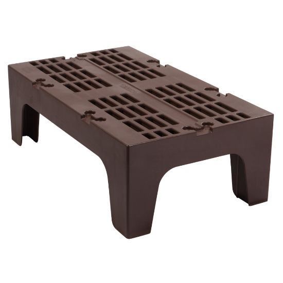 Picture of Cambro Vented Dunnage Rack, 12inH x 21inW x 36inD, Dark Brown