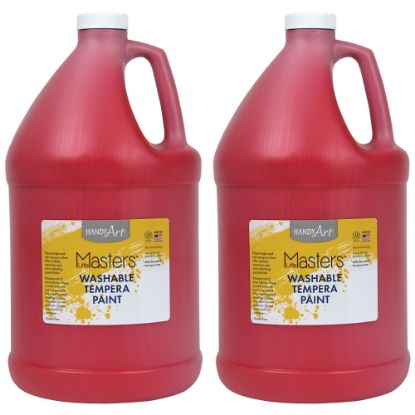 Picture of Little Masters Washable Tempera Paint, 128 Oz, Red, Pack Of 2