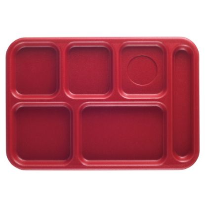 Picture of Cambro Co-Polymer Compartment Trays, Rose Red, Pack Of 24 Trays