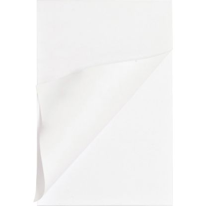 Picture of Business Source Plain Memo Pads - 100 Sheets - Plain - Glued - Unruled - 15 lb Basis Weight - 4in x 6in - White Paper - Chipboard Backing - 1 Dozen