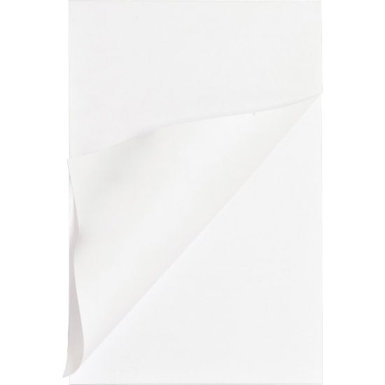 Picture of Business Source Plain Memo Pads - 100 Sheets - Plain - Glued - Unruled - 15 lb Basis Weight - 4in x 6in - White Paper - Chipboard Backing - 1 Dozen