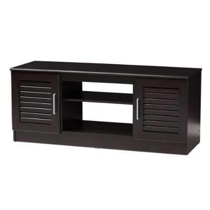 Picture of Baxton Studio Capri TV Stand, Dark Brown