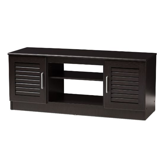 Picture of Baxton Studio Capri TV Stand, Dark Brown