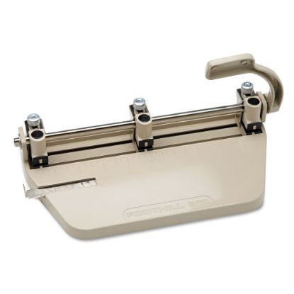 Picture of SKILCRAFT Light-Duty 3-Hole Punch, 1/4in Holes, Beige (AbilityOne 7520-00-139-3942)