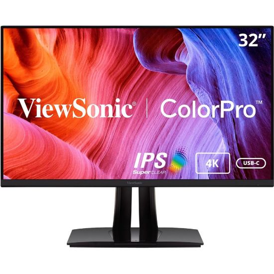 Picture of ViewSonic VP3256-4K 32in ColorPro 4K UHD IPS Monitor, Adaptive Sync