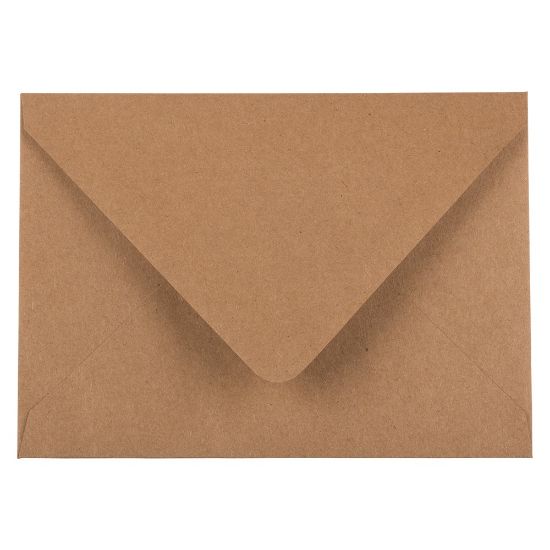 Picture of JAM Paper Envelopes, A6, Peel & Seal, Brown, Pack Of 50 Envelopes