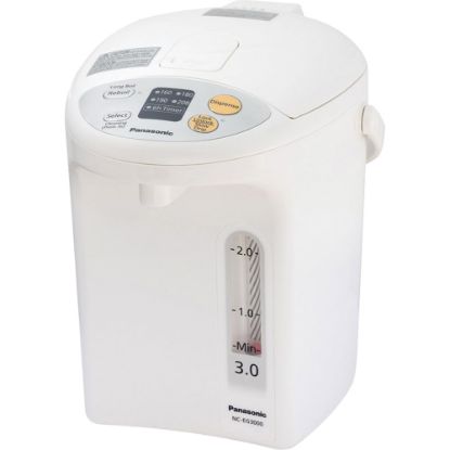 Picture of Panasonic 3.0L Electric Thermo Pot with Slow-Drip Coffee Feature - NC-EG3000 - 3.17 quart - White, Silver