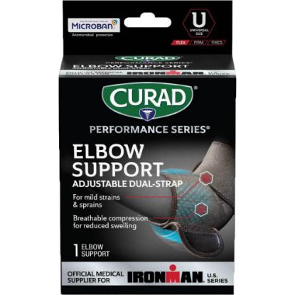 Picture of CURAD Performance Series Adjustable Elbow Support, Universal, Black